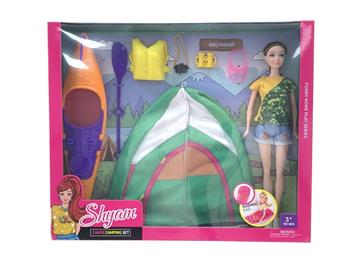 11.5-inch Barbie with Tent Canoe Series   ITEM NO.： W083241