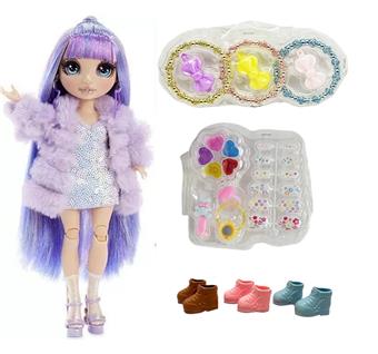 OMG.LOL series high-end lace luminous box 12D real eye bead hard blow bottle real eye bead with lighting, music theme song 32 inch blow bottle rainbow big baby   ITEM NO.： W074017