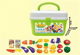 Fruit Box Set Simulation Food Puzzle Play Home Cognitive Toy   ITEM NO.： W071678