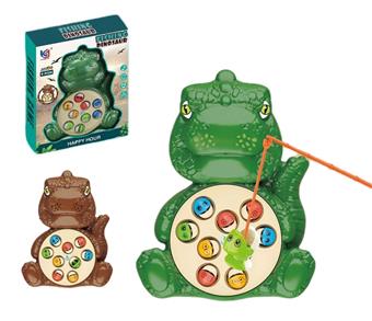 Electric Dinosaur 9-Fish Fishing Pan Electric Fishing Set Fishing Pool Hook Fishing Toy   ITEM NO.： W073614