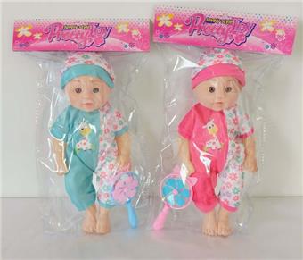 18 inch empty body, bent feet, four tone music, fat child card head with fan bag   ITEM NO.： W075672