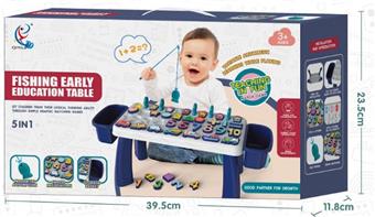 Five in one fishing early education table   ITEM NO.： W071914