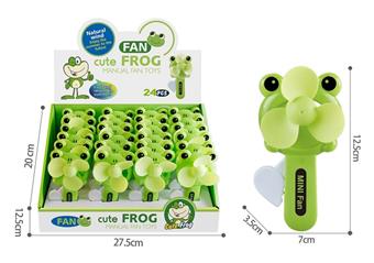 Frog hand pressure fan (24PCS)   ITEM NO.： W075585