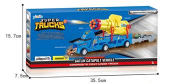 Catapult Soft Bullet Gun 2-in-1 Alloy Car Children's Puzzle Toy Catapult Toy Car Alloy Car   ITEM NO.： W079170