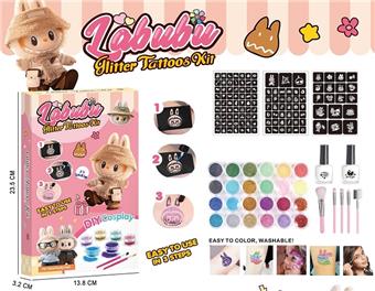 Labubu Color Stage Sparkling Powder Makeup Tattoo Set   ITEM NO.： W077485