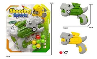Dinosaur ping-pong gun   ITEM NO.： W082293