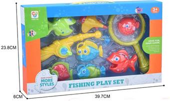 Bathroom water play, fishing, and fishing set, mixed in 2 colors   ITEM NO.： W074375
