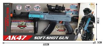 AK47 electric acousto-optic soft bullet gun   ITEM NO.： W080322