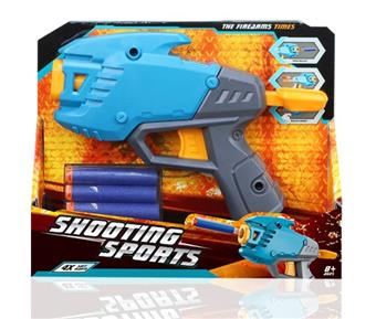 Soft bullet gun toy/Soft bullet gun * 1, bullets * 4 (blue)   ITEM NO.： W081704