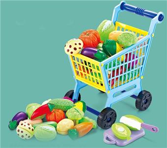 33 piece set of household cart tableware with cutting and cutting vegetables (blue)   ITEM NO.： W072329