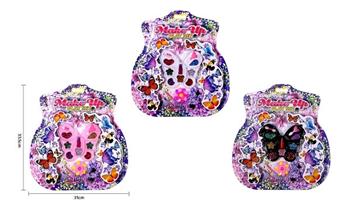 Butterfly glitter makeup DIY toy set   ITEM NO.： W068201