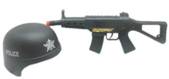 Camouflage vibrating flint drum gun+field hat   ITEM NO.： W068964