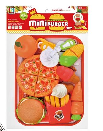 Family Burger Pizza Fruit Cheesecake Combination Set   ITEM NO.： W070362