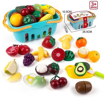 Simulated Fruits and Vegetables in a Joyful Basket   ITEM NO.： W072285