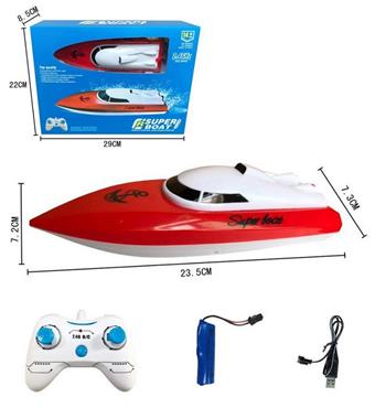 2.4G remote control ship simulation model fast boat electric 2.4G remote control ship (electric boat electric remote control ship simulation ship model fast boat water toy)   ITEM NO.： W074707