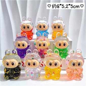 New Labu Cute Blind Box with Oil Flowing Sand Luminous Ornament Super Cute and Explosive Flash Cartoon   ITEM NO.： W077065
