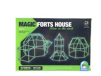DIY pearl tent for children (night light version) fort building kit (with tent cloth) 100P   ITEM NO.： W083287