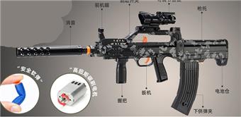 Type 95 Fully Automatic Soft Bullet Gun   ITEM NO.： W080364