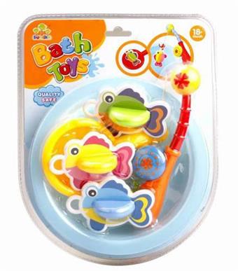 Soft rubber round basin fishing set   ITEM NO.： W073631