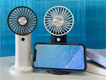 Simple handheld desktop base laser fan charging second gear fan   ITEM NO.： W075646