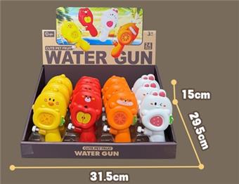 Animal Fruit Series Small Water Gun (Press and Spray) 24pcs   ITEM NO.： W068632