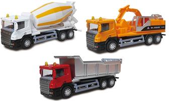 Alloy regenerative engineering vehicle (12 display boxes)   ITEM NO.： W082643