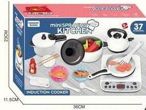 34 piece set of household utensils, kitchen appliances, fruits and vegetables toys (excluding electricity)   ITEM NO.： W070818