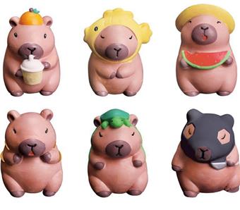 DIY Capibala Gypsum Painting Blind Box 12pcs/box   ITEM NO.： W078192