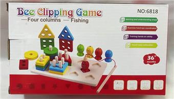 Fishing Set Wood Geometry 2-in-1   ITEM NO.： W073768