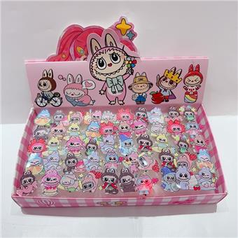 Sparkling rings (50 pieces/display box) made of canvas   ITEM NO.： W077597