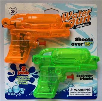 2PCS transparent water gun   ITEM NO.： W068843