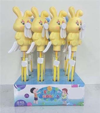 Little Rabbit Bubble Fan 12pcs   ITEM NO.： W075260