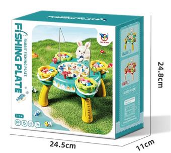 Little rabbit scene fishing (magnetic)   ITEM NO.： W073737