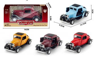 1: 32 alloy rebound simulation vintage car Ford   ITEM NO.： W082623