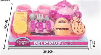 Biscuit afternoon tea set with lighting and sound   ITEM NO.： W072756
