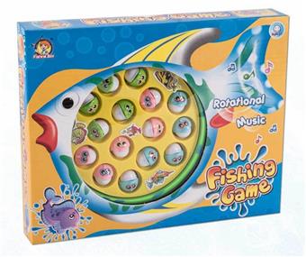 Electric fishing, electric rotating fishing disc, early education and puzzle (AA battery not included)   ITEM NO.： W073567