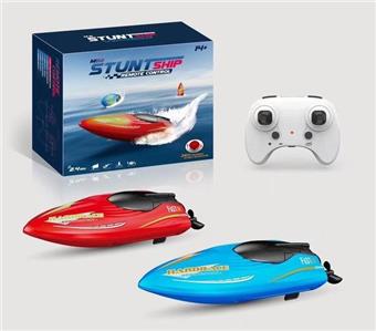 2.4G Stunt Rolling Transparent Remote Control Ship   ITEM NO.： W074533
