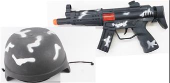 Camouflage flint drum gun+field hat   ITEM NO.： W069087
