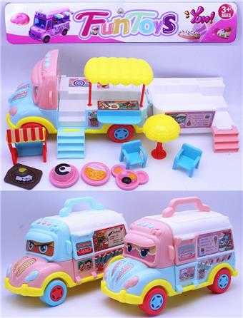 Tent fast food truck food set (2 mixed)   ITEM NO.： W071537