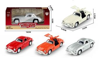 1: 32 alloy rebound simulation vintage car Mercedes Benz   ITEM NO.： W082605