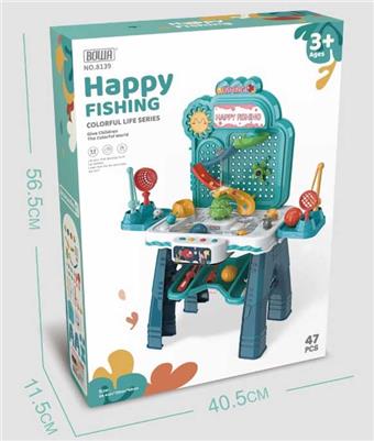 Colorful summer fishing platform, waiting for sound   ITEM NO.： W072878