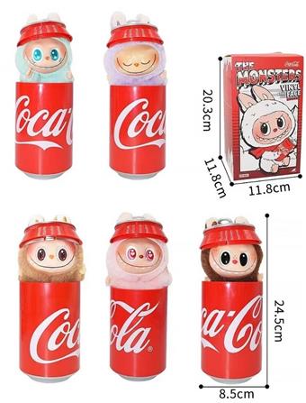 Labb Cola Third Generation Heartbeat Macaron Cola Series Vinyl Blind Box Plush Toy Trendy Handheld Blind Box   ITEM NO.： W076922