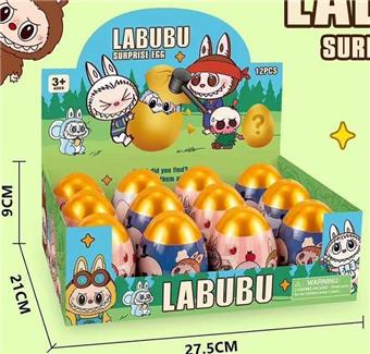 Labubu Surprise Egg Blind Egg Knock Music Blind Box Doll Doll Ornament   ITEM NO.： W076859