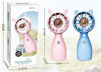Kitten fan with pink long ears and blue short ears (electric included)   ITEM NO.： W075615