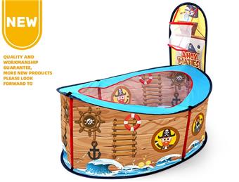 New Children's Tent Pirate Ship Theme Play Home Game Ship Explosive Cross border Hot Selling   ITEM NO.： W083539