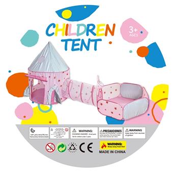 Red heart pink three in one play house for children, children's game house, children's tent, toy princess castle   ITEM NO.： W083391