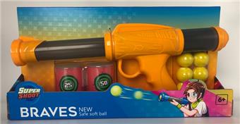 Mini EVA Ball Gun with Target   ITEM NO.： W079974