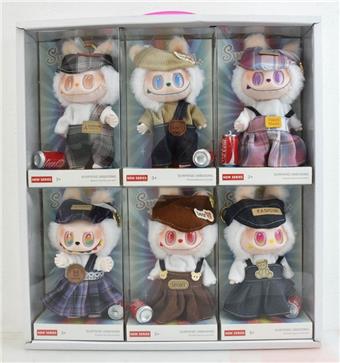 6-inch light music with glass eyeballs, 3rd generation canvas 6pcs film display box   ITEM NO.： W077019