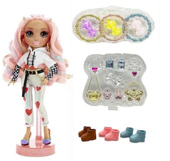 OMG.LOL series high-end lace luminous box 12D real eye bead hard blow bottle real eye bead with lighting, music theme song 32 inch blow bottle rainbow big baby   ITEM NO.： W074019