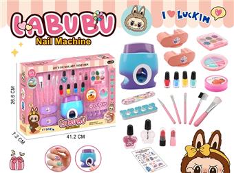 Lap cloth DIY printing nail press+5 cosmetic brushes+eye shadow+lipstick+nail polish set   ITEM NO.： W077505
